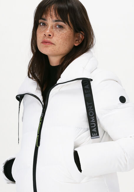 Weiße BEAUMONT Wattierte Jack PUFFER RECYCLED SHORT JACKET - large