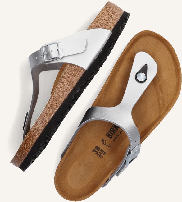 Silberne BIRKENSTOCK Zehentrenner GIZEH DAMES Silberne BIRKENSTOCK Zehentrenner GIZEH DAMES - large
