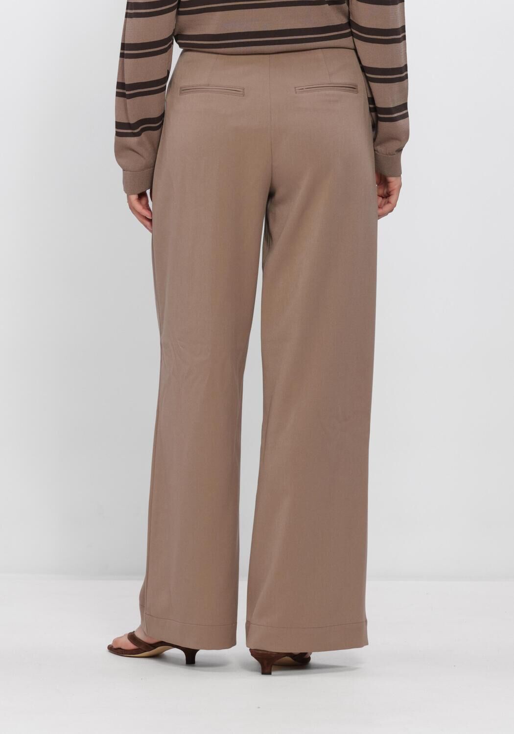 Hellgrau MSCH COPENHAGEN Weite Hose MSCHHENRIKA HW PANTS - large