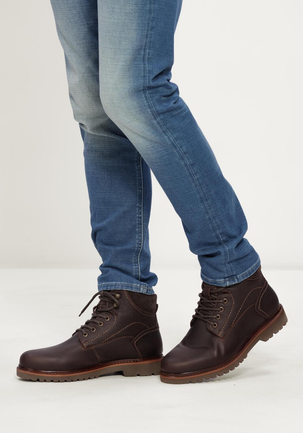 Braune MAZZELTOV Schn&uuml;rboots 780055 - large