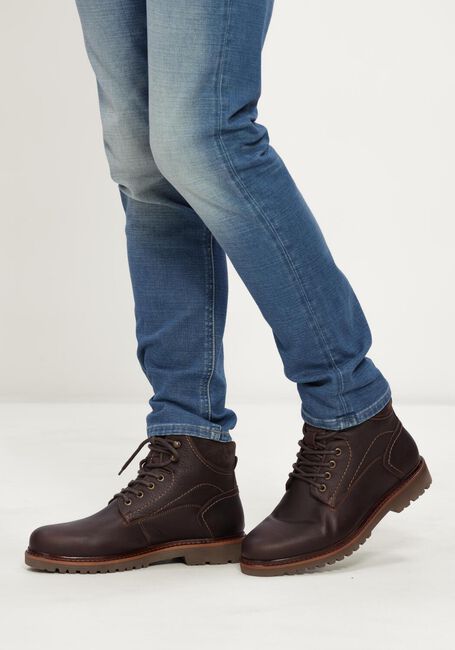 Braune MAZZELTOV Schn&uuml;rboots 780055 - large