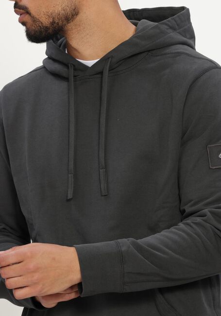 Schwarze CALVIN KLEIN Pullover LS EU 350TERRY BADGE HOODIE - large