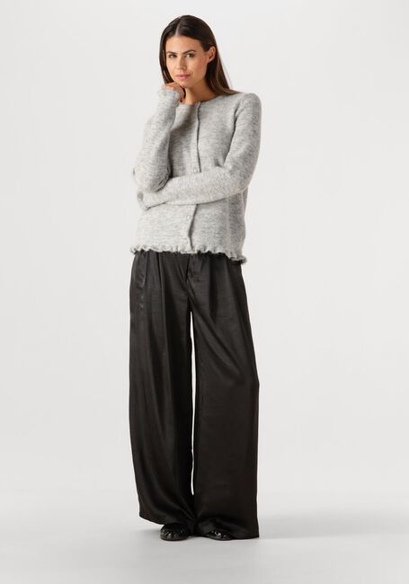 Hellgrau SELECTED WOMEN Strickjacke SLFLULU FRILL LS KNIT CARDIGAN - large