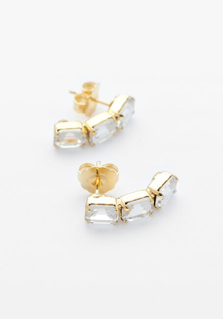 Goldfarbig LOTT. GIOIELLI Ohrringe TRIPLE CURVED EARRING - large