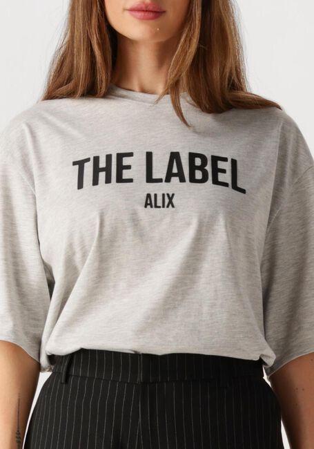 Graue ALIX THE LABEL T-shirt LADIES KNITTED THE LABEL TSHIRT - large