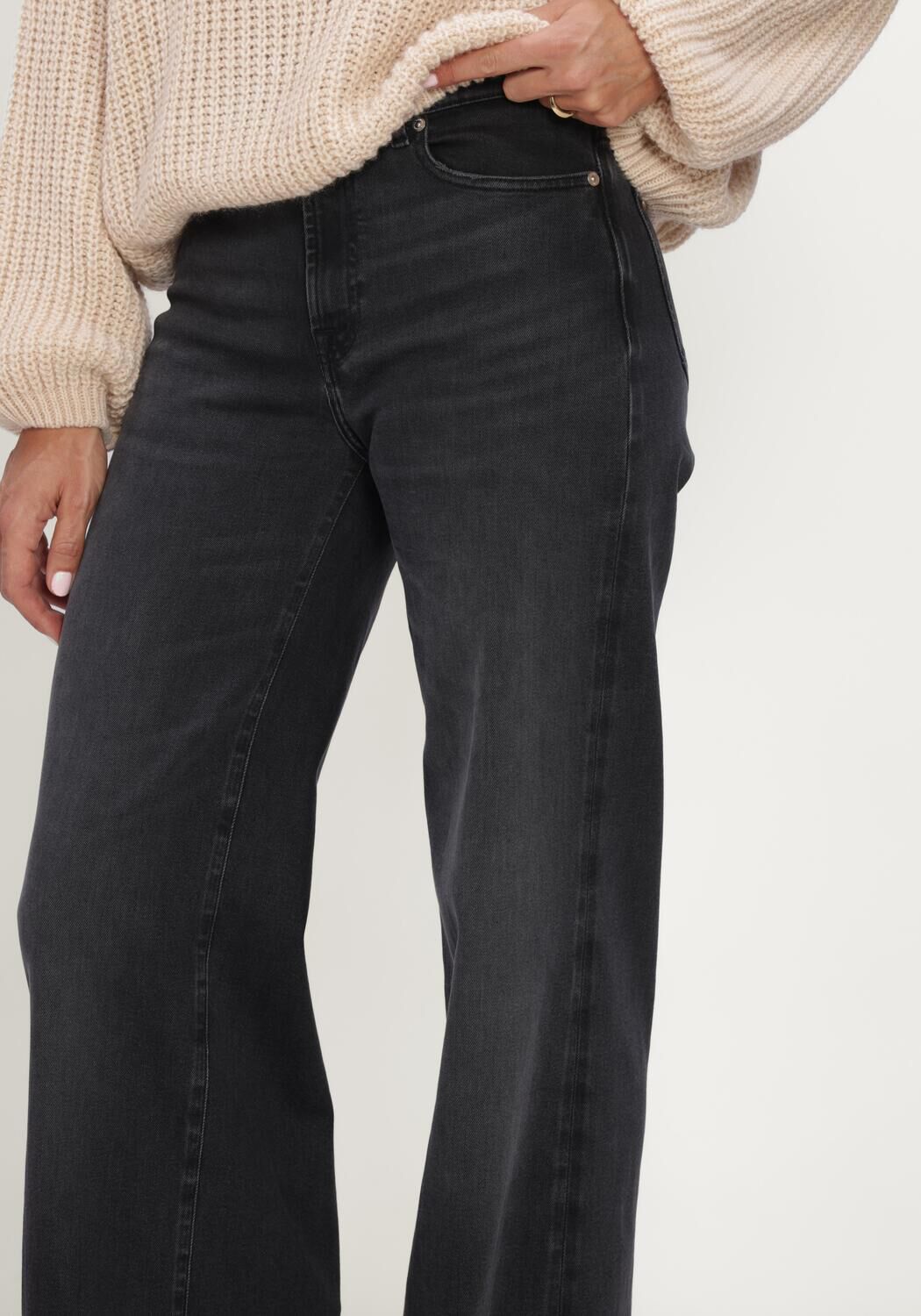 Dunkelblau 7 FOR ALL MANKIND Flared jeans LOTTA INKSTORM - large