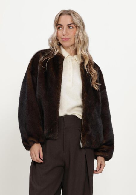 Gr&uuml;ne STUDIO AR Fake-Fur-Jack ETTA FAUX MIN - large