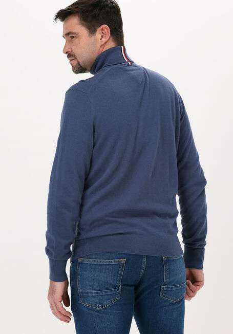 Blaue TOMMY HILFIGER Rollkragenpullover PIMA COTTON CASHMERE ROLL NECK - large
