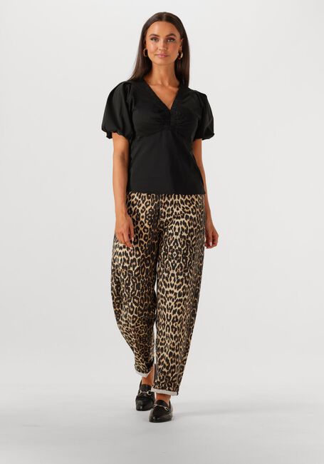 Schwarze CO'COUTURE Wide jeans LEOCC PLEAT PANT - large