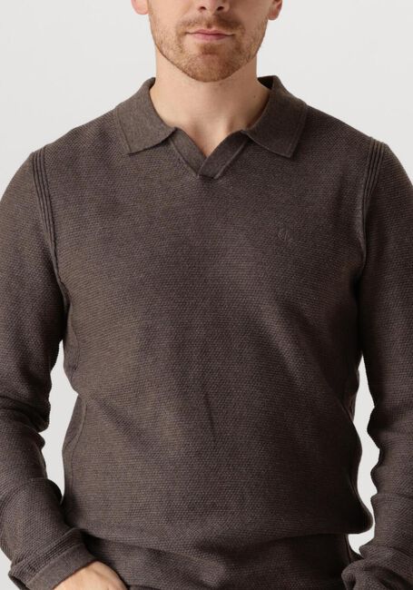 Braune DSTREZZED Pullover MERCURY POLO - large
