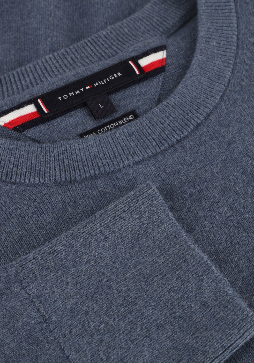 Dunkelblau TOMMY HILFIGER Pullover PIMA ORG CTN CASHMERE CREW NECK - large
