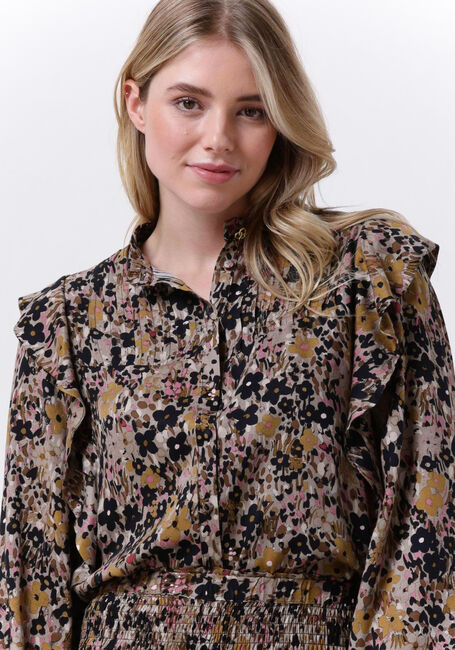 Camelfarbene FABIENNE CHAPOT Blusen BIBI TESS LONG SLEEVE BLOUSE - large