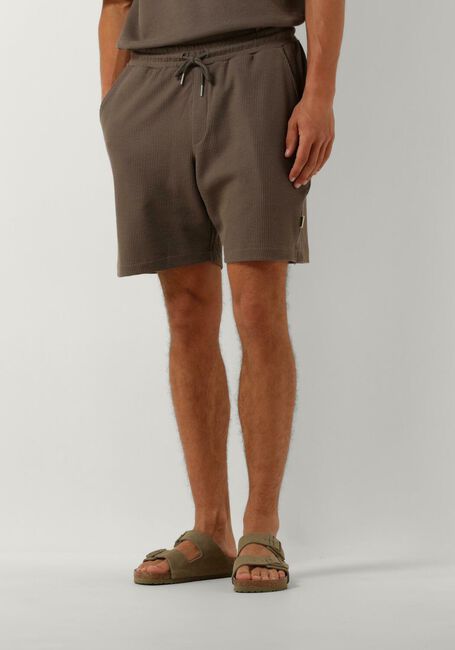 Braune WOODBIRD Kurze Hose WBBOMMY WAFFEL SHORTS - large