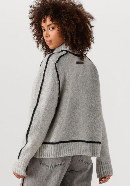 Hellgrau HAUTE L'AMITIÉ Pullover TOBY HEM LINE KNIT - large