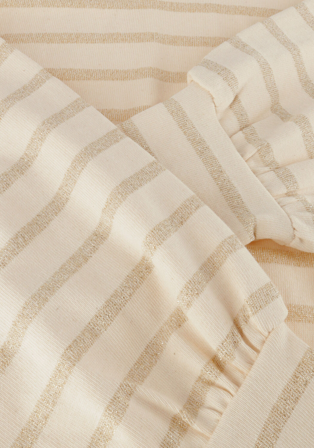 Nicht-gerade weiss SUMMUM Pullover BALLOON SLEEVE TOP GLITTER STRIPE HEAVY JERSEY - large