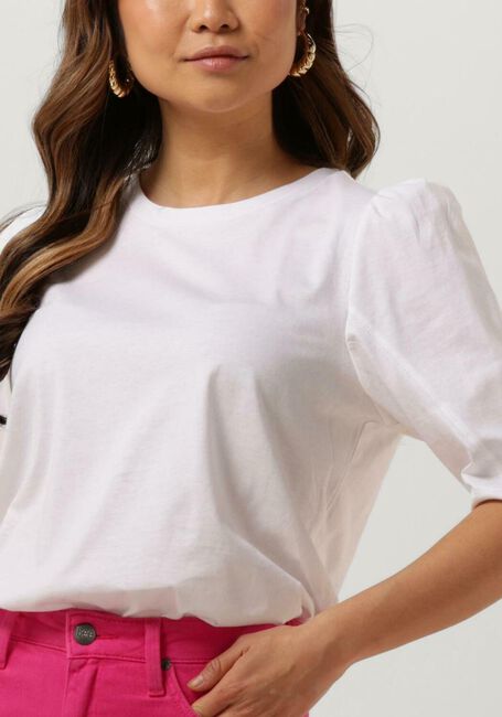 Weiße MSCH COPENHAGEN T-shirt TIFFA ORGANIC 2/4 PUFF TEE - large