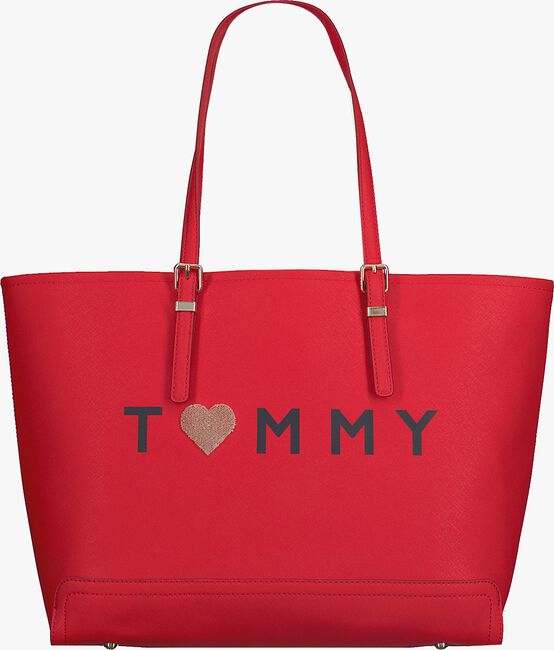 Rote TOMMY HILFIGER Handtasche HONEY EW TOTE LOVE TOMMY - large