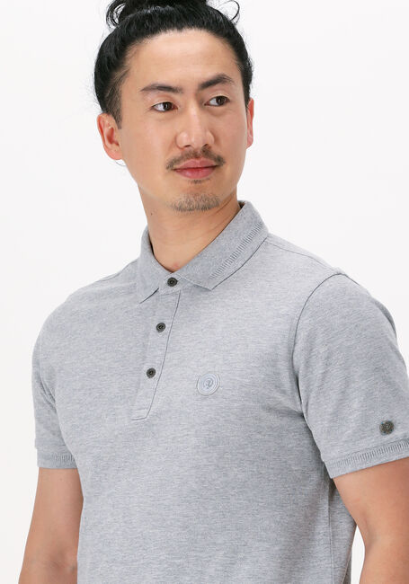 Graue CAST IRON Polo-Shirt SHORT SLEEVE POLO ORGANIC COTTON PIQUE ESSENTIAL - large