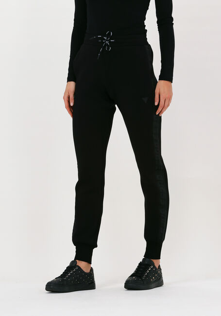 Schwarze GUESS Jogginghose ALLIE SCUBA CUFF PANTS - large