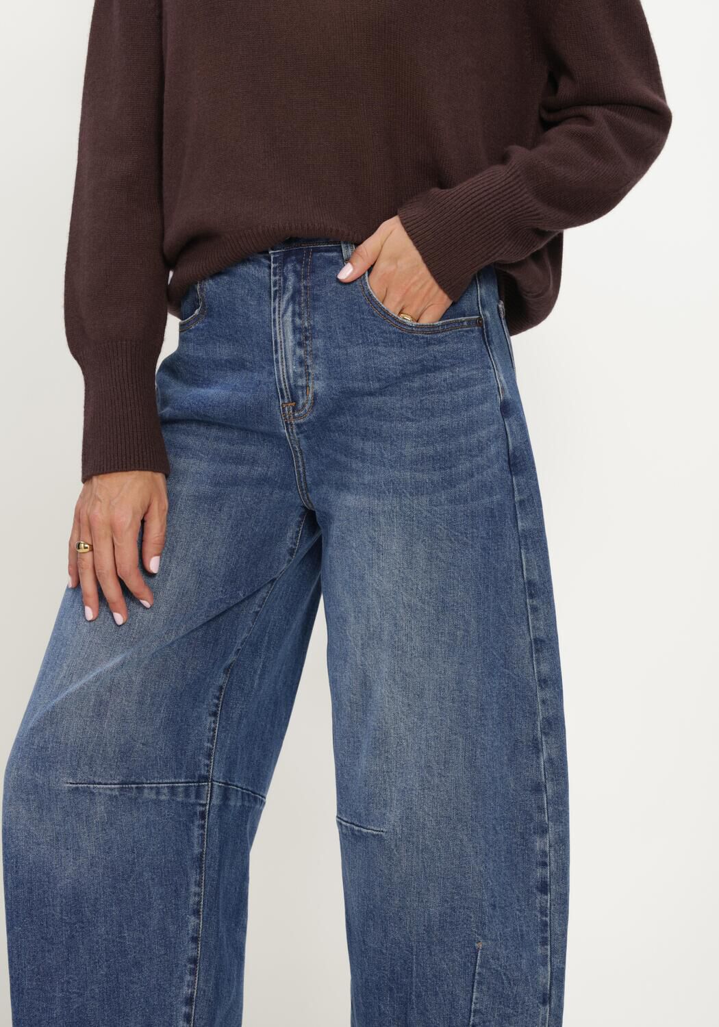 Blaue JANICE Wide jeans BILLY - large