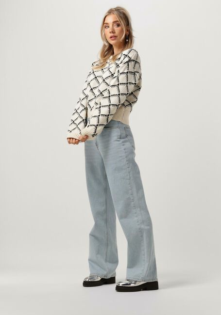 Beige SELECTED FEMME Pullover SLFOLIVIA LS CROPPED KNIT O-NECK - large