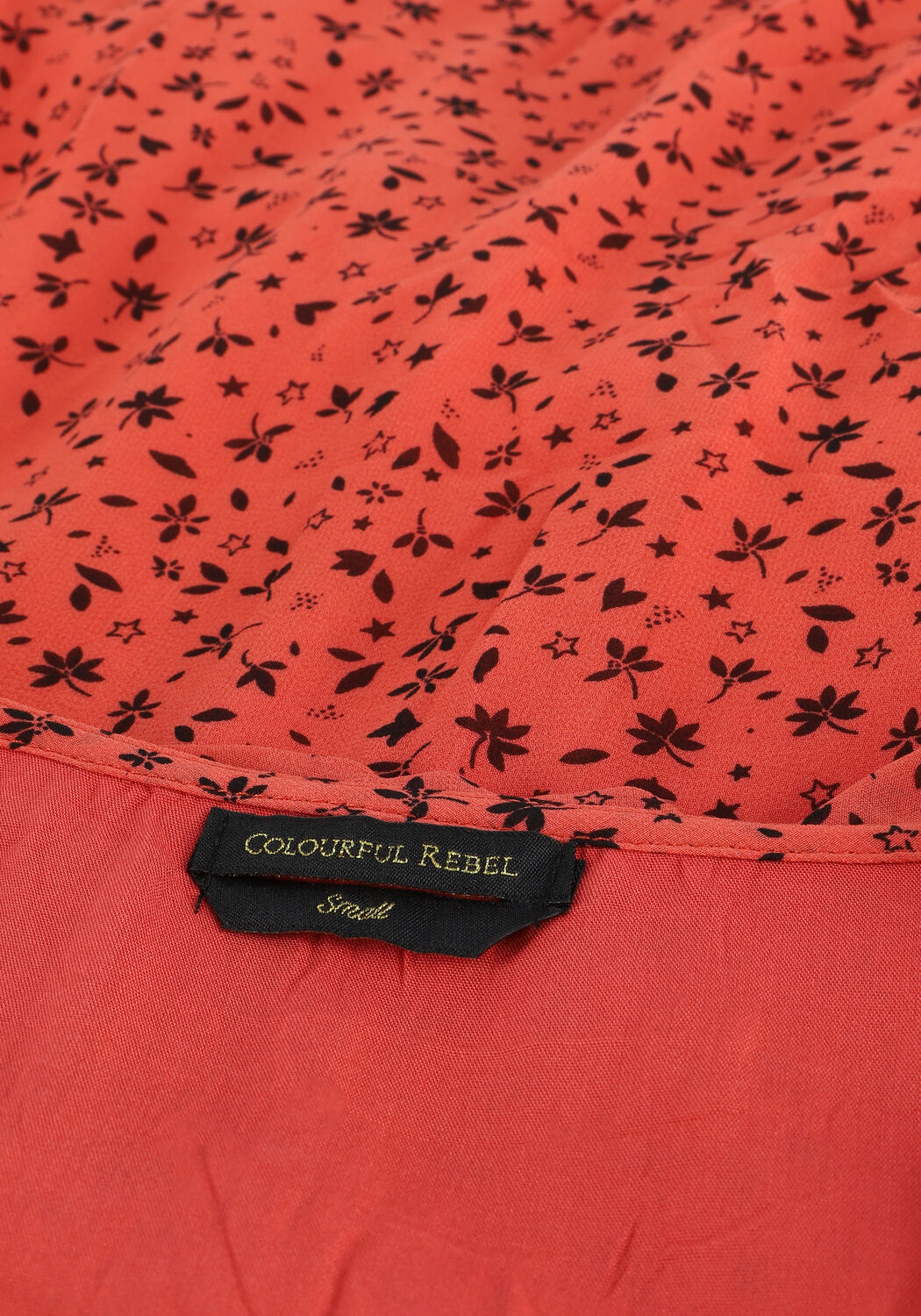 Rote COLOURFUL REBEL Maxikleid PENNY DITZY FLORAL MAXI RUFFLE - large