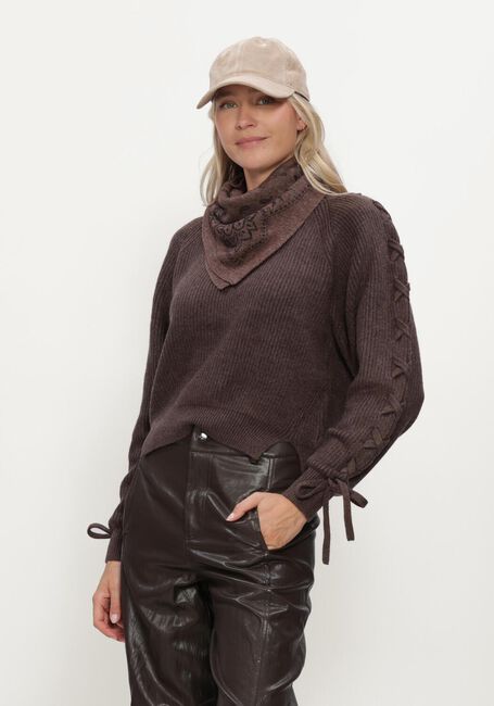 Braune HAUTE L'AMITI&Eacute; Pullover & Cardigans DUKE TIE KNIT - large