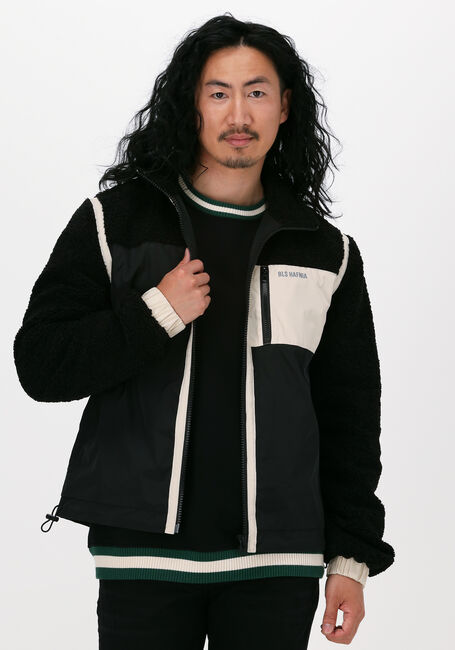 Schwarze BLS HAFNIA Jack DAVE 2 FLEECE JACKET - large