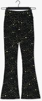 Schwarze COLOURFUL REBEL Schlaghose COSMIC PEACHED FLARE PANTS
