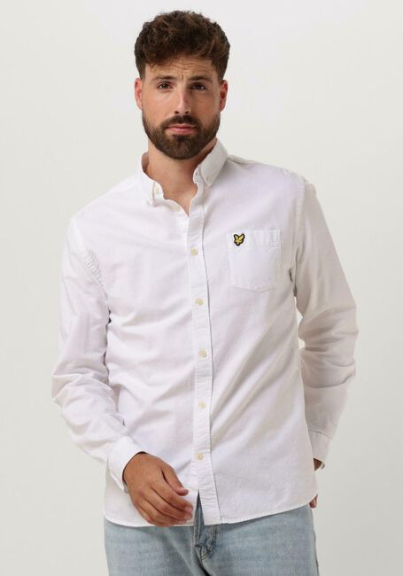 Weiße LYLE & SCOTT Casual-Oberhemd REGULAR FIT LIGHT WEIGHT OXFORD SHIRT - large