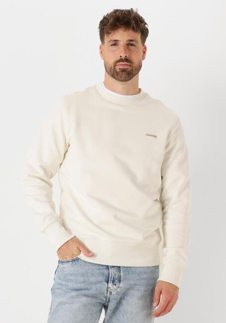 Ecru CALVIN KLEIN Pullover CALVIN KLEIN LABEL CREW NECK - large