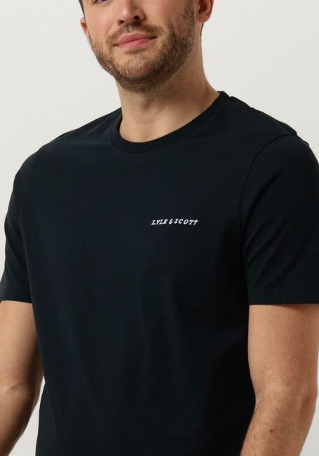 Dunkelblau LYLE & SCOTT T-shirt EMBROIDERED T-SHIRT - large