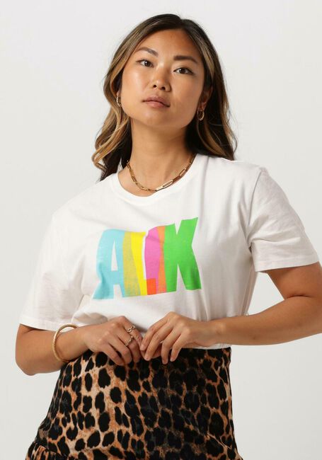 Weiße ALIX THE LABEL T-shirt LADIES KNITTED COLOURED ALIX T-SHIRT - large