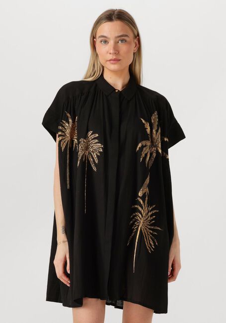 Schwarze WILD Minikleid CLOVIS - large