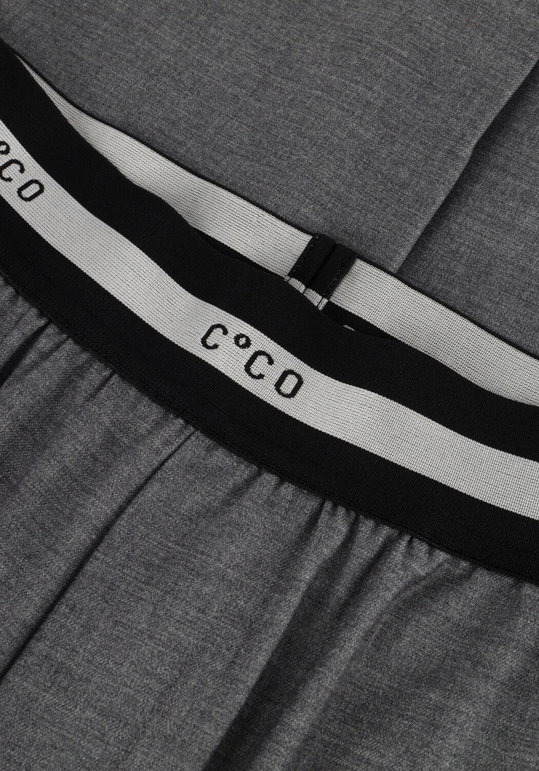 Graue CO'COUTURE Hose COCO TAILOR PLEAT LOGO LONG PANTS - large