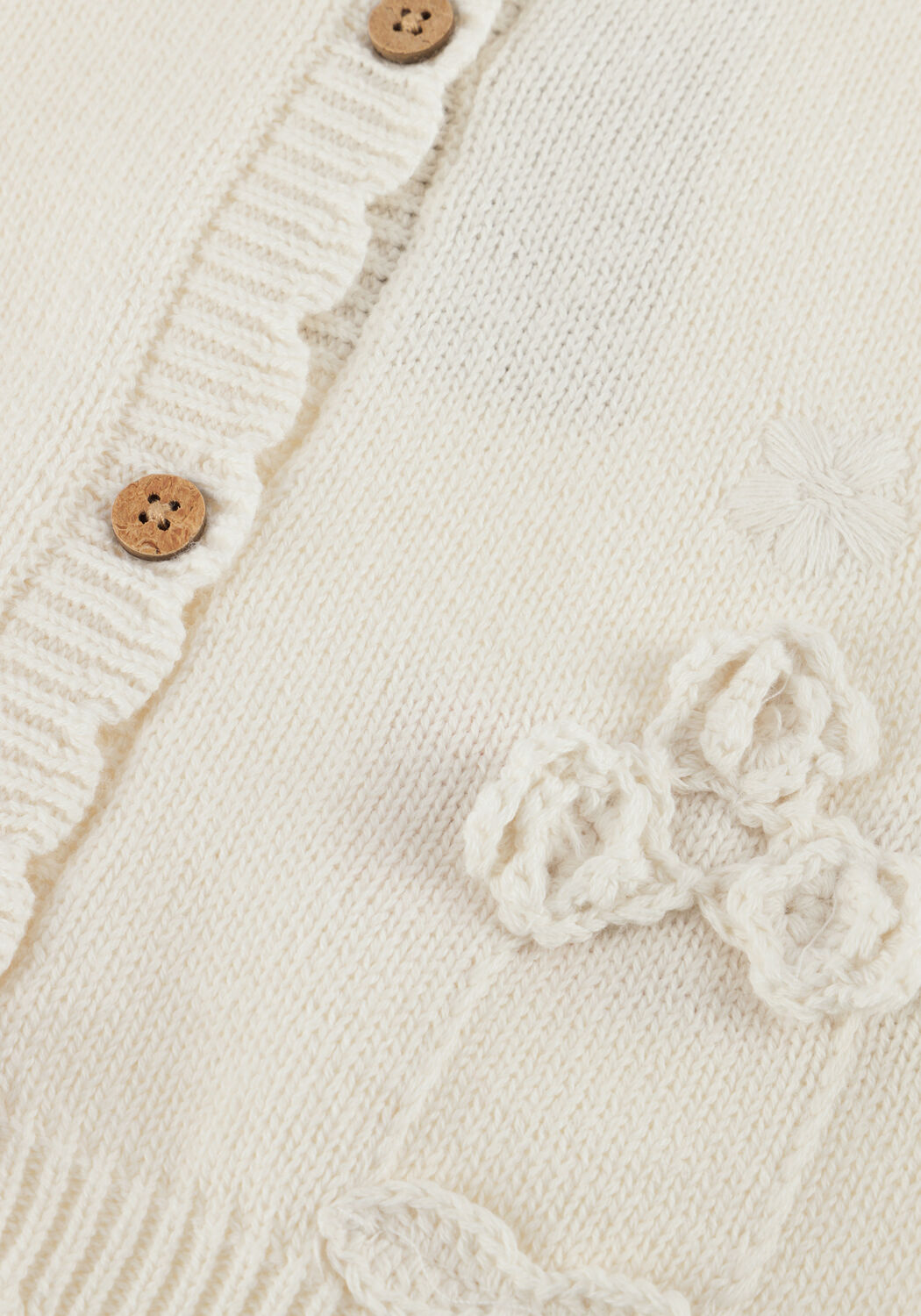 Nicht-gerade weiss LIL' ATELIER Strickjacke NBFDOLA LS KNIT CARD LIL - large