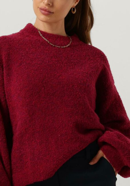 Rote NOTRE-V Pullover NV-CLARICE BOUCLE KNIT BLOUSE - large