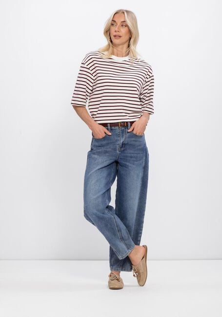 Rote CATWALK JUNKIE Tops & T-shirts LOOSE FIT STRIPED TSHIRT - large