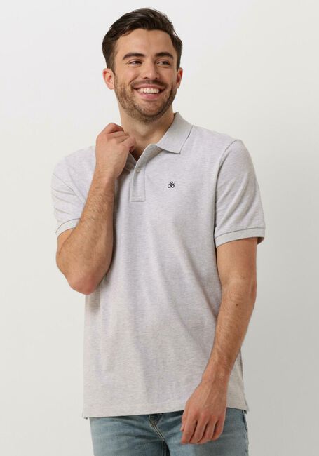 Weiße SCOTCH & SODA Polo-Shirt ESSENTIALS - COTTON PIQUE POLO - large