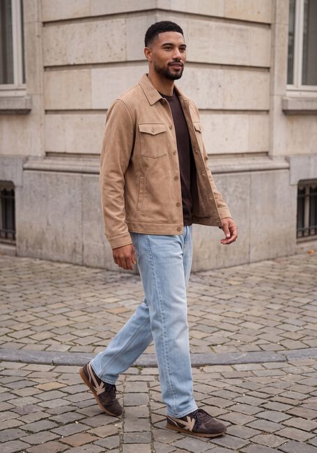 Camelfarbene BLUE INDUSTRY Overshirt BLUE INDUSTRY SHIRTJACKET - large