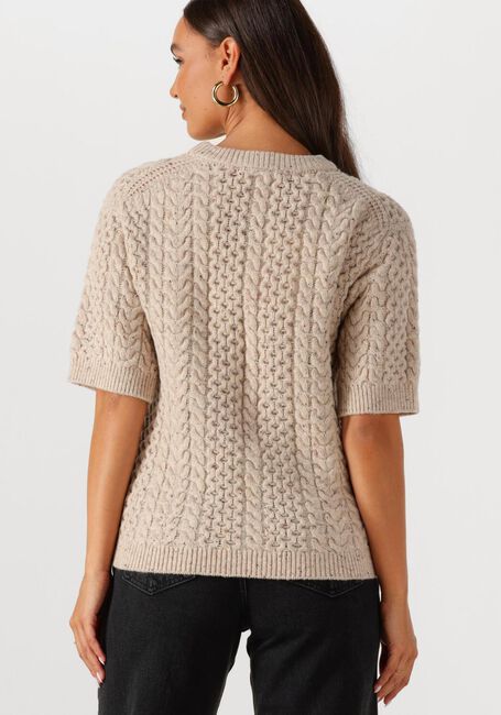 Beige SELECTED FEMME Pullover SLFNELLY 2/4 KNIT O-NECKDA - large