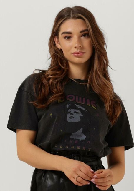 Schwarze MKT STUDIO T-shirt TASKO BOWIE - large