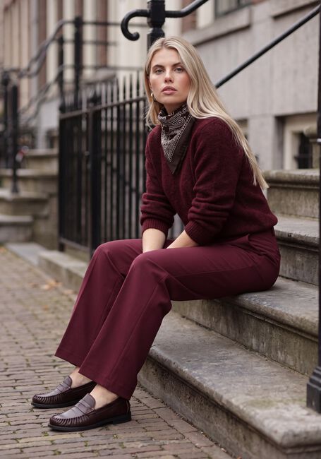 Bordeaux Y.A.S. Pullover YASJOHI LS WOOL BLEND PULLOVER - large