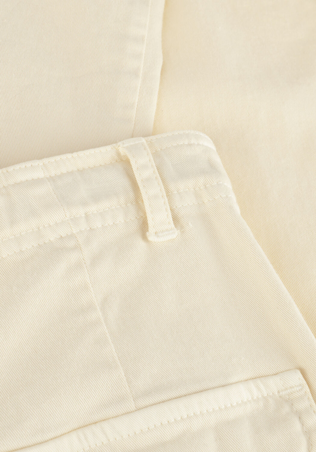 Ecru NOBELL Cargohosen SUSY GARMENT DYED STRETCH TWILL CARGO PANTS - large