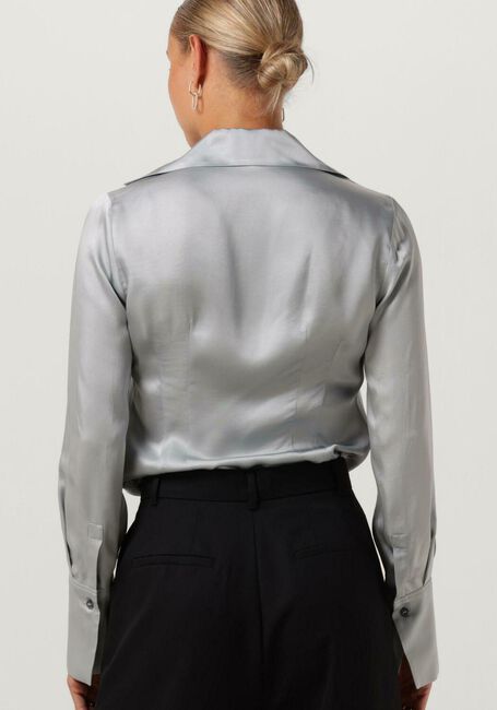 Graue VANILIA Blusen SATIN SHIRT - large