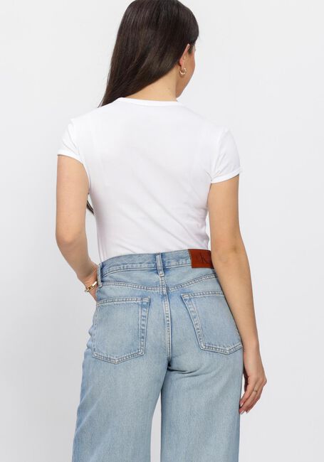 Wei&szlig;e CALVIN KLEIN T-shirt SS GRAPHIC LOGO BABY TEE - large