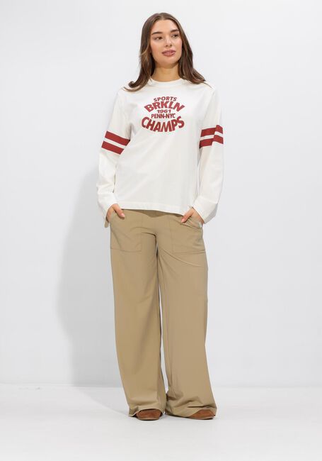 Beige PENN & INK Sweatshirt LONGSLEEVE PRINT - large