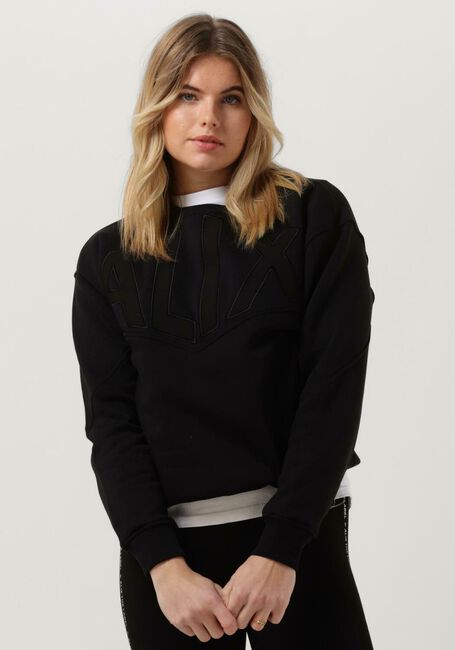 Schwarze ALIX THE LABEL Sweatshirt LADIES KNITTED COLOURBLOCKING SWEATER - large