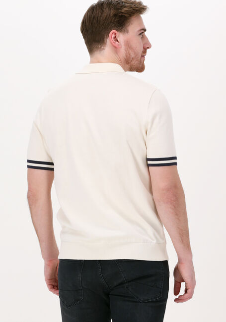 Nicht-gerade weiss FRED PERRY Polo-Shirt TIPPING TEXTURE KNITTED SHIRT - large