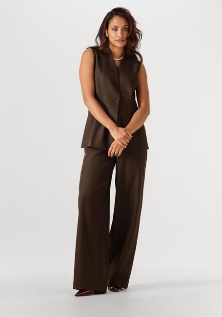 Braune NEO NOIR Weite Hose EMMETT STRUCTURE PANTS - large